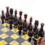 Шахматы деревянные из мореного дуба с янтарем, фотография 3. Интернет-магазин ЛАВКА ПОДАРКОВ
