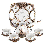 -Нб Фарфор Кисловодск Набор Кофейный "Квадро" на 4 п 10 предм.