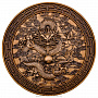 Панно деревянное резное "Дракон" 40х40 см, фотография 1. Интернет-магазин ЛАВКА ПОДАРКОВ