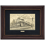  /30*40см Офорт черно-белый "РЖД" 