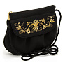 Сумка "Вьюнок". Черная с вышивкой, фотография 8. Интернет-магазин ЛАВКА ПОДАРКОВ