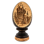 0063224 Нат.дерево ЯЙЦО ПАСХАЛЬНОЕ, выжигание, липа, карельская береза