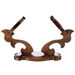 0052652 ПОДСТАВКА ПОД РОГА СРЕДНИЕ 2 ШТ дерево, лак