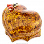 Шкатулка из янтаря "Сердце. Ветка груши", фотография 4. Интернет-магазин ЛАВКА ПОДАРКОВ