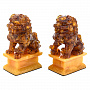 Набор статуэток из янтаря "Небесные львы Будды", фотография 8. Интернет-магазин ЛАВКА ПОДАРКОВ