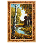 0065052-19*28см ПАННО настенной ПЕЙЗАЖ № 16 (янтарная крошка)