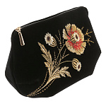 -2000357244681 Косметичка тк.бархат Мод 855 Рис 2721 А разм 13*20*7тк.бархат т-черный 4.3.11