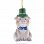 Статуэтка из керамики "Свинка с бантом" майолика, фотография 1. Интернет-магазин ЛАВКА ПОДАРКОВ