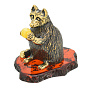Статуэтка с янтарем "Енот Мико", фотография 4. Интернет-магазин ЛАВКА ПОДАРКОВ