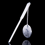 /50480004С05-12,21 Серебро 925 закладка для книг "Снегирь" 20200167900008