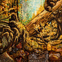 Картина янтарная "Утро в сосновом бору" 30х40 см, фотография 5. Интернет-магазин ЛАВКА ПОДАРКОВ