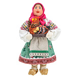 20014 Кукла "Девочка с курицей" 28см (ручная работа)А2-8-1