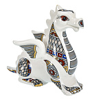 0072106 Гжель Скульптура  "ДРАКОН"стимпанк 10*3,5*9 см