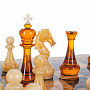 Шахматы из карельской березы с фигурами из янтаря 46х46 см, фотография 6. Интернет-магазин ЛАВКА ПОДАРКОВ