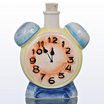 -0,05л Фарфор МИНИ-ШТОФ "БУДИЛЬНИК" в цвете и золоте 0,05л в комплекте 