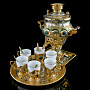 Самовар электрический 3 л с позолотой "Малахит". Златоуст, фотография 12. Интернет-магазин ЛАВКА ПОДАРКОВ