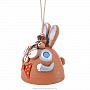 Керамический колокольчик "Кролик с бабочкой", фотография 2. Интернет-магазин ЛАВКА ПОДАРКОВ