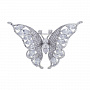 Брошь со стразами "Бабочка", фотография 2. Интернет-магазин ЛАВКА ПОДАРКОВ