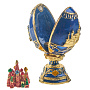 Пасхальное яйцо-шкатулка "Храм Василия Блаженного". Традиции Фаберже, фотография 3. Интернет-магазин ЛАВКА ПОДАРКОВ