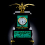 Часы из камня каминные "Двуглавый орёл", фотография 1. Интернет-магазин ЛАВКА ПОДАРКОВ