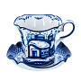 Чайный сервиз на 6 персон "Зимушка". Гжель, фотография 7. Интернет-магазин ЛАВКА ПОДАРКОВ