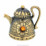 Колокольчик с янтарем "Чайник", фотография 1. Интернет-магазин ЛАВКА ПОДАРКОВ