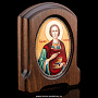 Икона с финифтью "Святой великомученик и целитель Пантелеймон", фотография 2. Интернет-магазин ЛАВКА ПОДАРКОВ