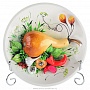 Декоративная тарелка-панно "Осень. Урожай" из керамики, фотография 1. Интернет-магазин ЛАВКА ПОДАРКОВ