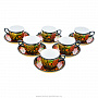 Чайный сервиз на 5 персон "Рябина". Хохлома, фотография 5. Интернет-магазин ЛАВКА ПОДАРКОВ