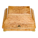 0080337 Нат.дерево ЛАРЕЦ "Миниатюрный с ключем" 25*18,5*15,5см Карельская береза