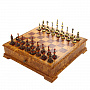 Шахматный ларец из березового капа с янтарными фигурами, фотография 1. Интернет-магазин ЛАВКА ПОДАРКОВ