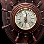 Часы-щит настенные со штурвалом "Герб. ФСБ", фотография 3. Интернет-магазин ЛАВКА ПОДАРКОВ