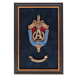 0070551 Гальванопластика "Эмблема центр специального назначения Альфа" ПЛ-51,19*28 см