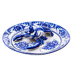 /40см Гжель БЛЮДО "РАК" 