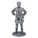 0080108 Олов.миниатюра некраш. 6-11мм Лейтенант автобронетанковых войск РККА. 1939-42 гг. СССР