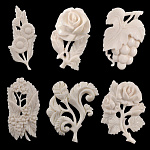 /подснежник Кость рог лося БРОШЬ "ЦВЕТЫ " В АССОРТИМЕНТЕ