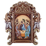 Икона деревянная "Троица" 75х65 см