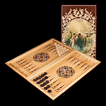  -60*30*3,5см  НАРДЫ подарочные "МИШКА В ЛЕС928b