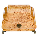 0080335 Нат.дерево ЛАРЕЦ "Миниатюрный с ключем" 23*17*16,5см Карельская береза