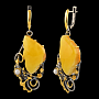 Серьги с янтарем, фотография 1. Интернет-магазин ЛАВКА ПОДАРКОВ