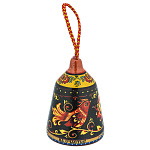 0074431 Сувенир  КОЛОКОЛЬЧИК "С ЛЮБОВЬЮ"птица керамика 6 см