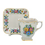 Чайная пара "Теремок". Гжель в цвете, фотография 5. Интернет-магазин ЛАВКА ПОДАРКОВ