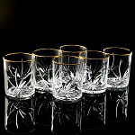 0041136/21736-5107 Набор стаканов д.виски отв.зол, 330 г, 900/43-лотос