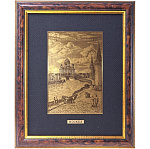  /16*21см Офорт черно-белый "Старая Москва. Кремлевская набережная. ХХС"