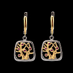 821961/6,65г  Серебро 925* СЕРЬГИ вст. фианит р/п