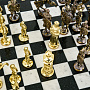 Шахматы из камня с бронзовыми фигурами "Русские богатыри" 47х47 см, фотография 7. Интернет-магазин ЛАВКА ПОДАРКОВ