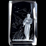  Лазерная графика Куб "РЫБАК" 5*8 см