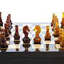 Шахматы-шашки с янтарными фигурами 37х37 см, фотография 7. Интернет-магазин ЛАВКА ПОДАРКОВ