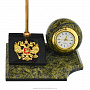 Часы из змеевика "Шар на подставке" с флагом и гербом, фотография 3. Интернет-магазин ЛАВКА ПОДАРКОВ
