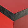 Подарочная упаковка из экокожи красная 24х24х24 см, фотография 3. Интернет-магазин ЛАВКА ПОДАРКОВ